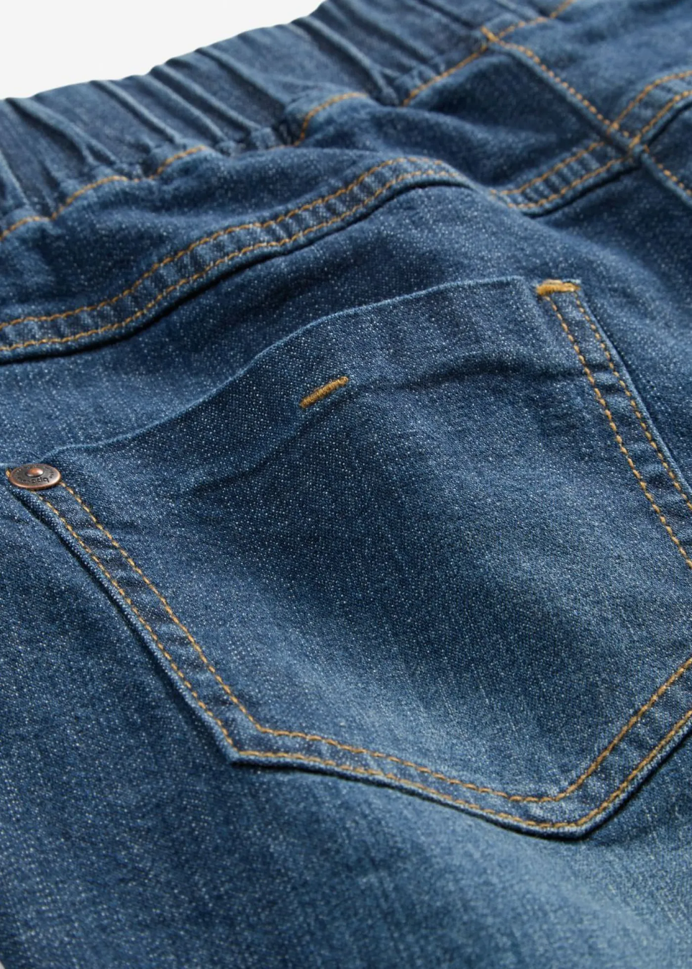 New Vaqueros de algodón con talle medio y corte slim Mujer Vaqueros