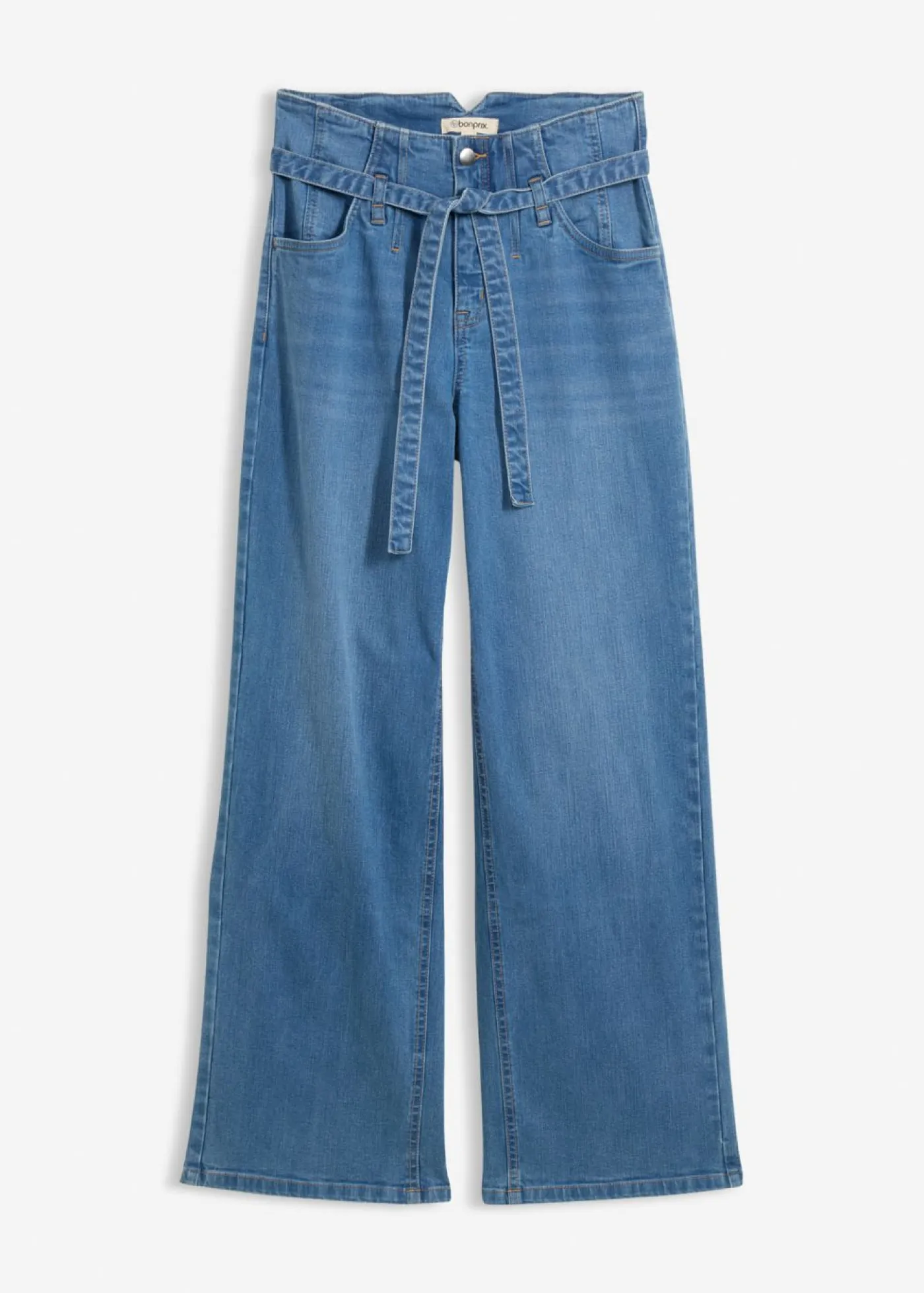 Discount Vaqueros de algodón orgánico con perneras recta y talle alto Mujer Tallas Pequeñas|Novedades
