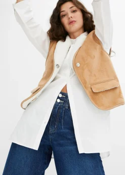 Sale Vaqueros de pernera ancha con talle alto Mujer Vaqueros|Tallas Pequeñas