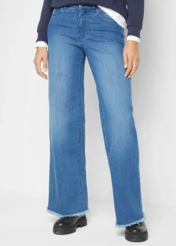 Discount Vaqueros de pernera ancha, high waist Mujer Vaqueros