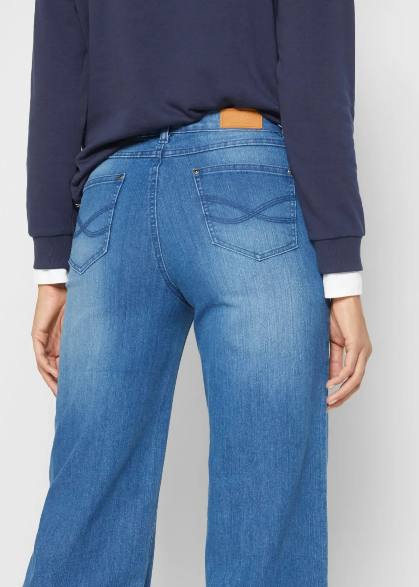 Discount Vaqueros de pernera ancha, high waist Mujer Vaqueros