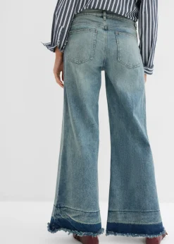 Vaqueros de pernera ancha, mid waist Mujer Vaqueros