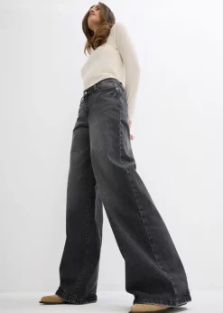 Hot Vaqueros de pernera ancha, mid waist, largo completo y low stretch Mujer Tallas Pequeñas