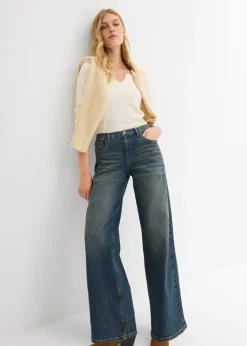 Discount Vaqueros de pernera ancha, high waist Mujer Vaqueros|Tallas Pequeñas