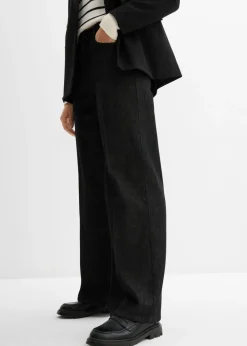 Online Vaqueros de pernera ancha, mid waist Mujer Tallas Pequeñas