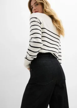 Online Vaqueros de pernera ancha, mid waist Mujer Tallas Pequeñas