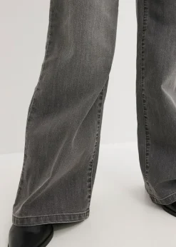 Outlet Vaqueros de pernera ancha, mid waist, elástico Mujer Tallas Pequeñas