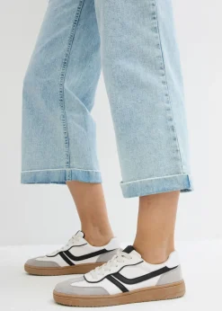 Online Vaqueros de pernera ancha, high waist, cropped Mujer Vaqueros