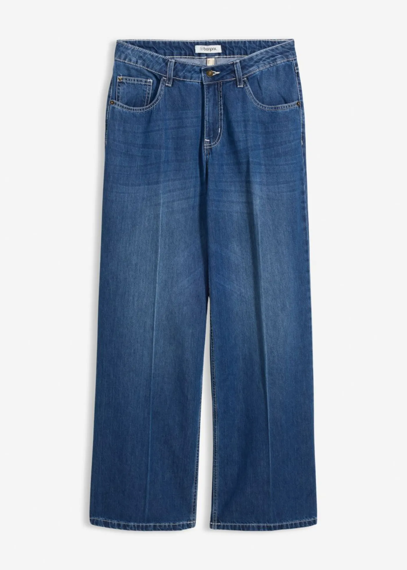 Best Vaqueros de pernera ancha, mid waist Mujer Vaqueros|Tallas Pequeñas