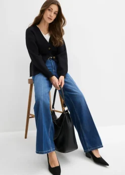 Best Vaqueros de pernera ancha, mid waist Mujer Vaqueros|Tallas Pequeñas