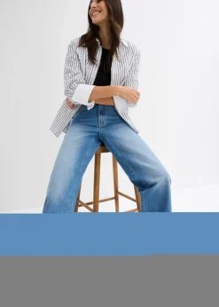 Vaqueros de pernera ancha, high waist Mujer Vaqueros