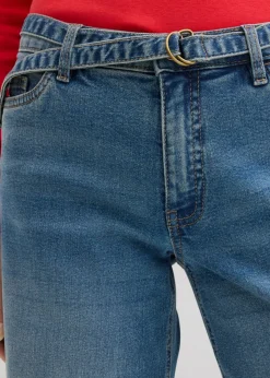 Online Vaqueros de pernera ancha, mid waist, largo completo Mujer Tallas Pequeñas