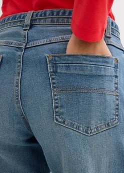 Online Vaqueros de pernera ancha, mid waist, largo completo Mujer Tallas Pequeñas