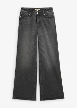 Online Vaqueros de pernera ancha, mid waist, largo completo y low stretch Mujer Vaqueros