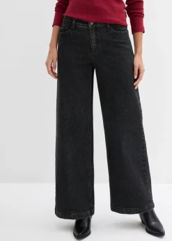 Clearance Vaqueros de pernera ancha, mid waist, largo completo Mujer Vaqueros