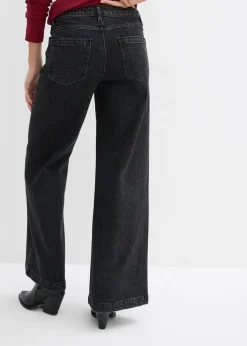 Clearance Vaqueros de pernera ancha, mid waist, largo completo Mujer Vaqueros