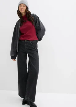 Clearance Vaqueros de pernera ancha, mid waist, largo completo Mujer Vaqueros