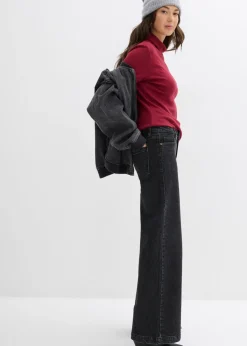 Clearance Vaqueros de pernera ancha, mid waist, largo completo Mujer Vaqueros