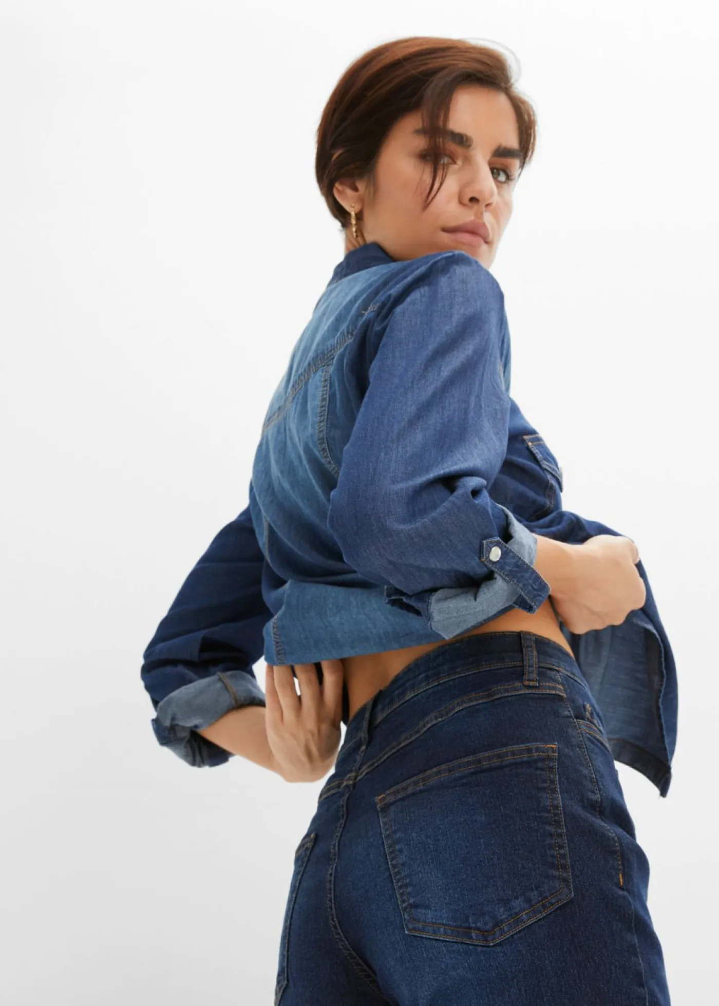 Hot Vaqueros de pernera ancha, high waist Mujer Vaqueros