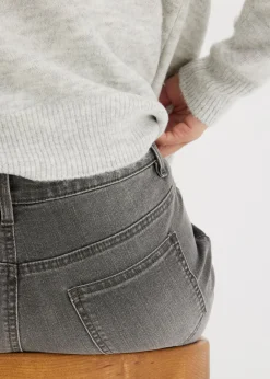Vaqueros de pernera ancha, mid waist, elástico Mujer Vaqueros