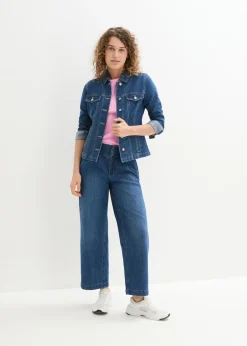 Discount Vaqueros de pernera ancha, high waist, cintura cómoda Mujer Vaqueros