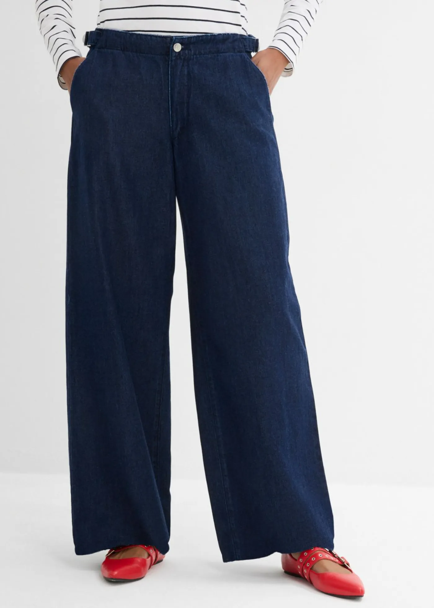 Best Vaqueros de pernera ancha, mid waist Mujer Vaqueros