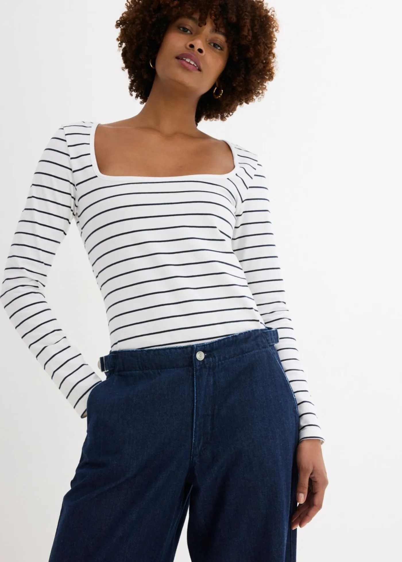 Best Vaqueros de pernera ancha, mid waist Mujer Vaqueros