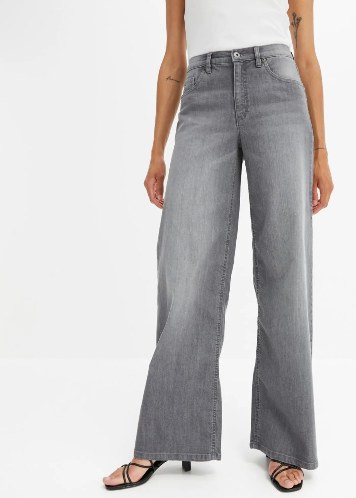 Clearance Vaqueros de pernera ancha, high waist Mujer Vaqueros|Tallas Pequeñas