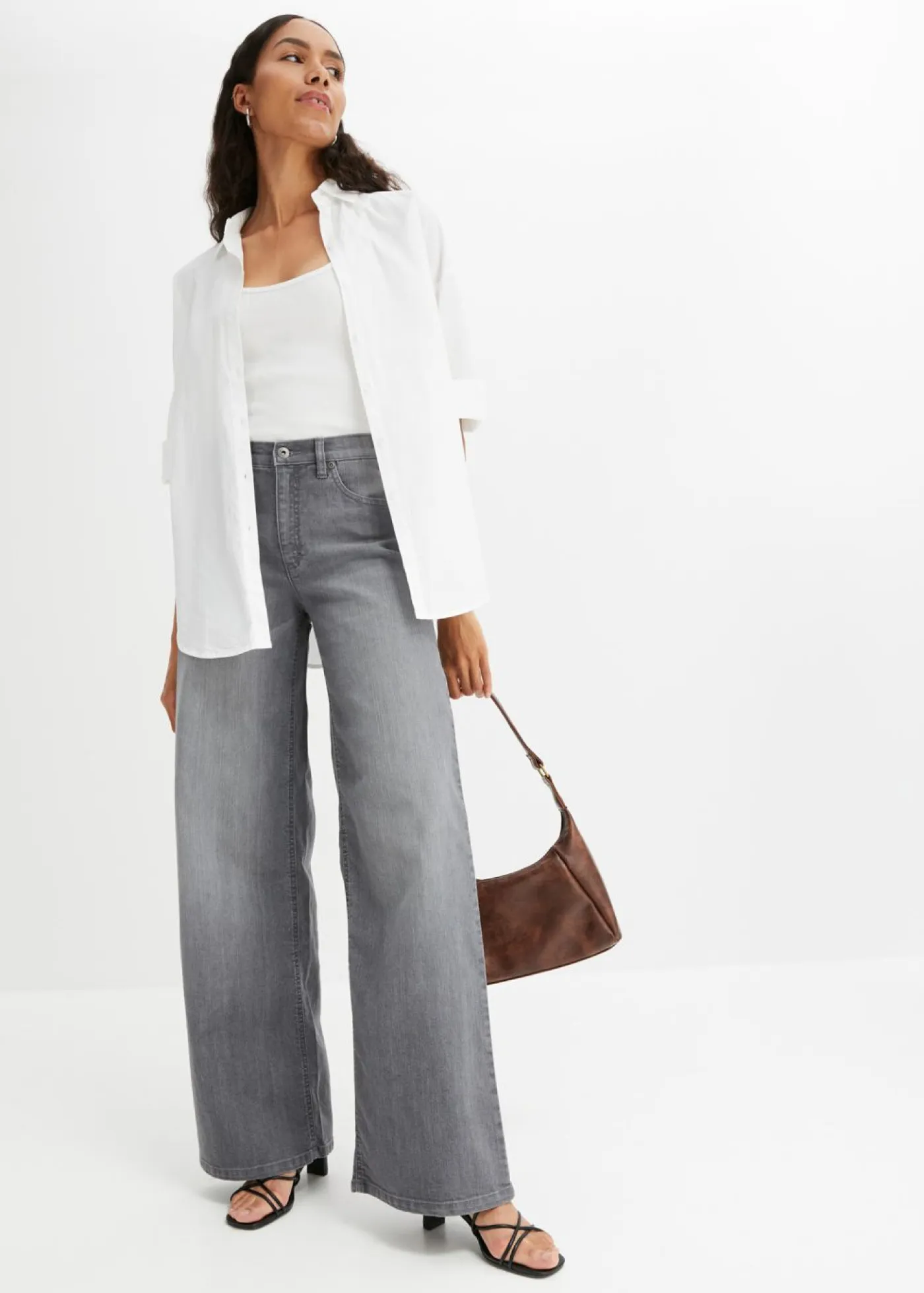 Clearance Vaqueros de pernera ancha, high waist Mujer Vaqueros|Tallas Pequeñas