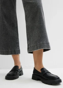 Clearance Vaqueros de pernera ancha, high waist, cropped Mujer Vaqueros