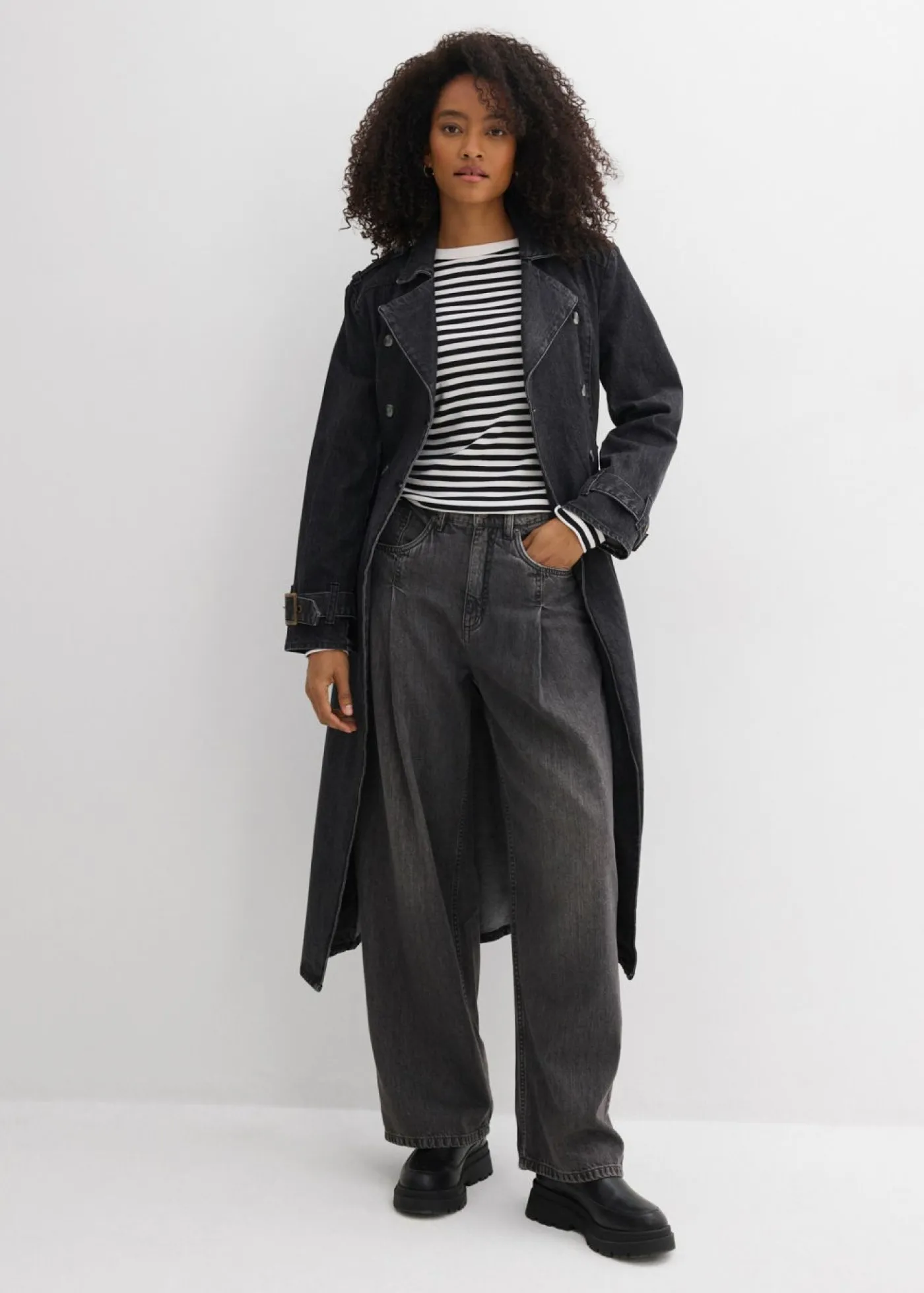 Hot Vaqueros de pernera ancha, high waist Mujer Vaqueros