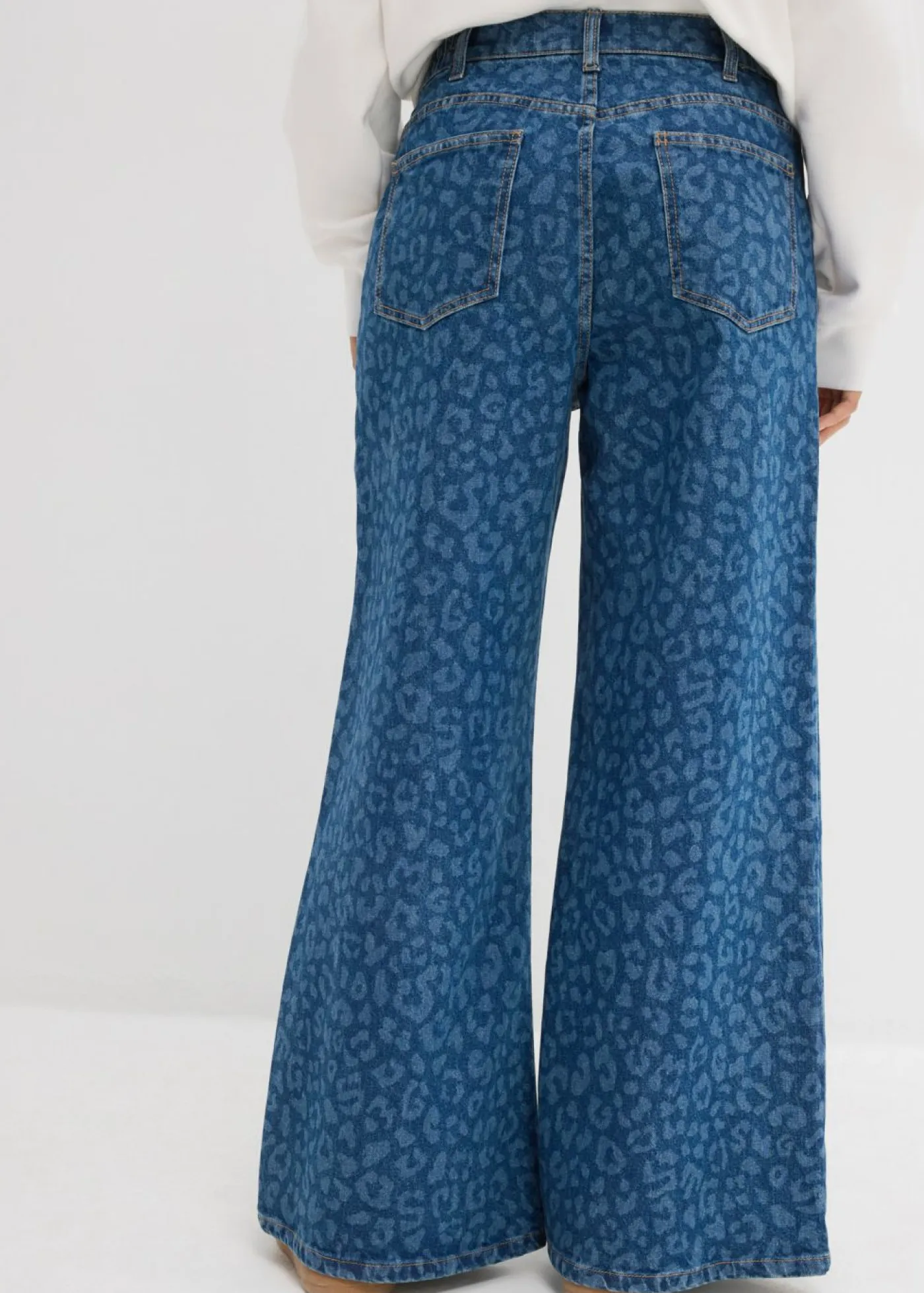 Clearance Vaqueros de pernera ancha, mid waist Mujer Tallas Pequeñas|Vaqueros