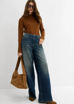 Discount Vaqueros de pernera ancha, high waist Mujer Vaqueros