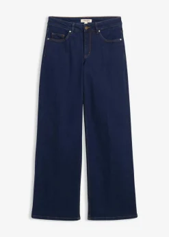 Sale Vaqueros de pernera ancha, mid waist, de algodón orgánico Mujer Vaqueros