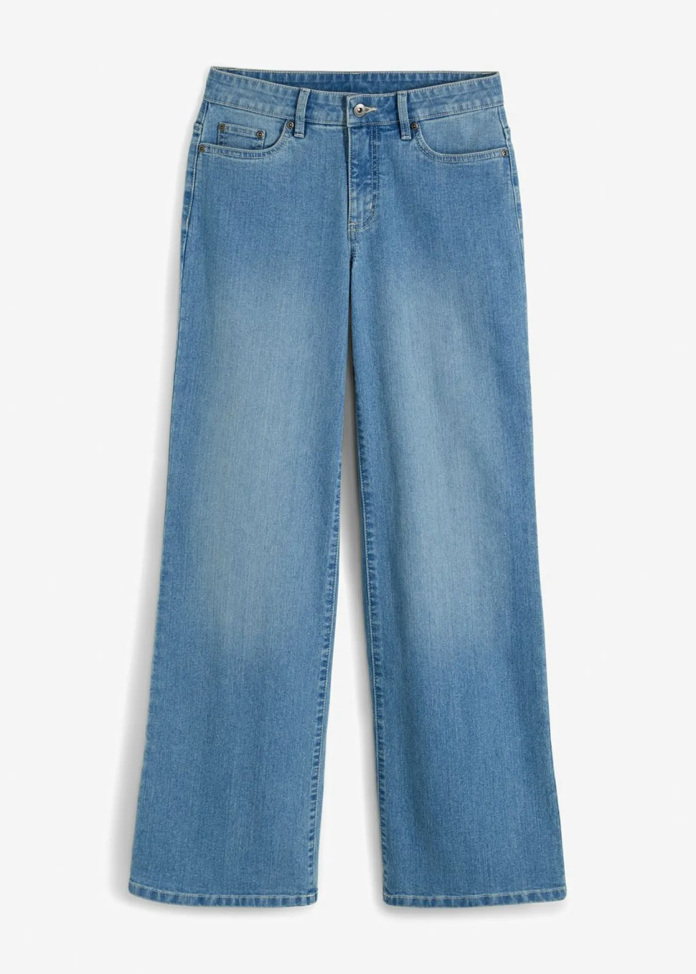 Best Vaqueros de pernera ancha, mid waist, elástico Mujer Vaqueros