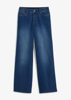 Vaqueros de pernera ancha, mid waist, elástico Mujer Tallas Pequeñas