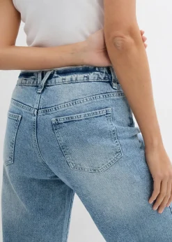 New Vaqueros de pernera ancha, mid waist, largo completo y low stretch Mujer Vaqueros|Tallas Pequeñas