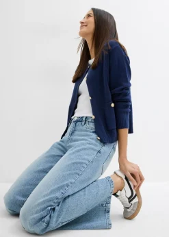 New Vaqueros de pernera ancha, mid waist, largo completo y low stretch Mujer Vaqueros|Tallas Pequeñas