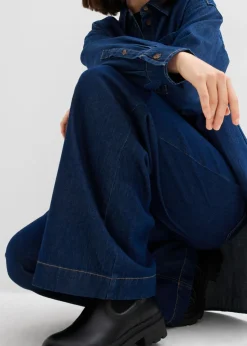 Sale Vaqueros de pernera ancha, high waist Mujer Vaqueros|Tallas Pequeñas