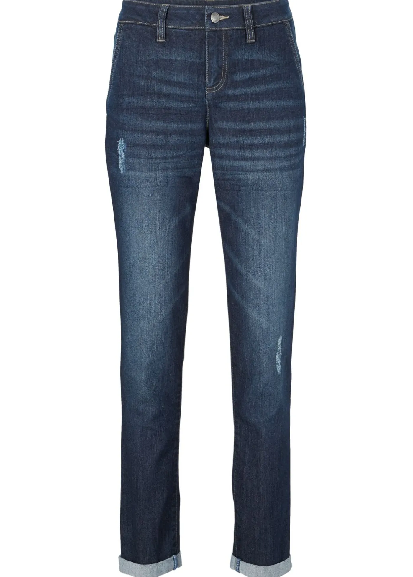 Best Vaqueros elásticos con corte boyfriend y talle medio Mujer Vaqueros