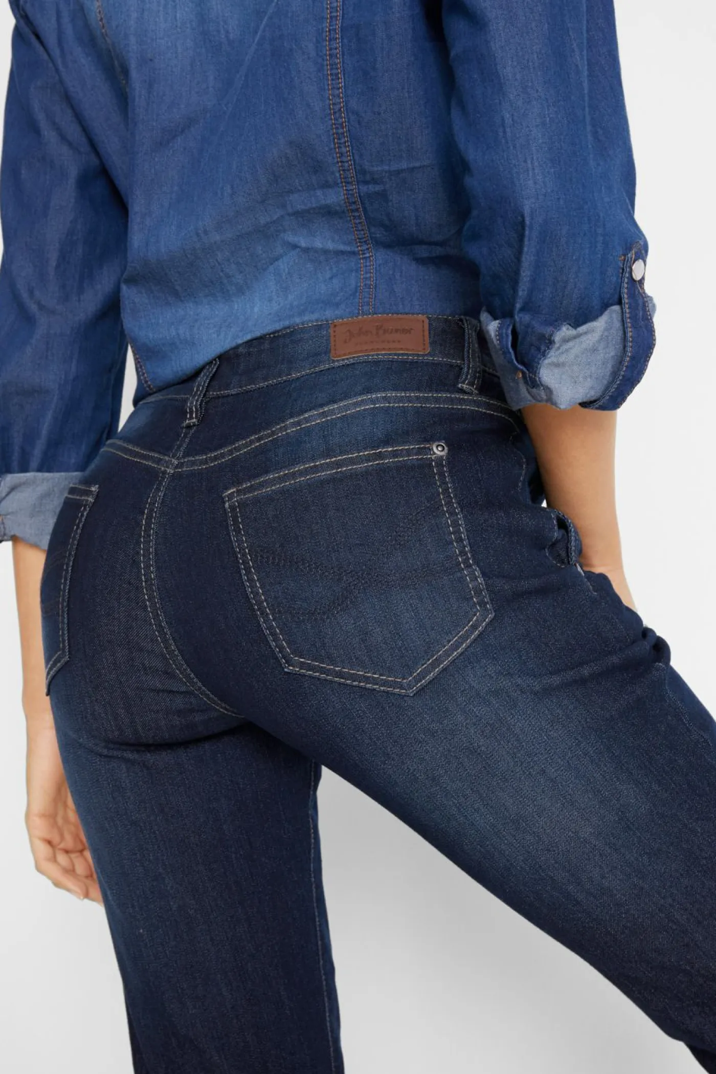 Best Vaqueros elásticos con corte boyfriend y talle medio Mujer Vaqueros