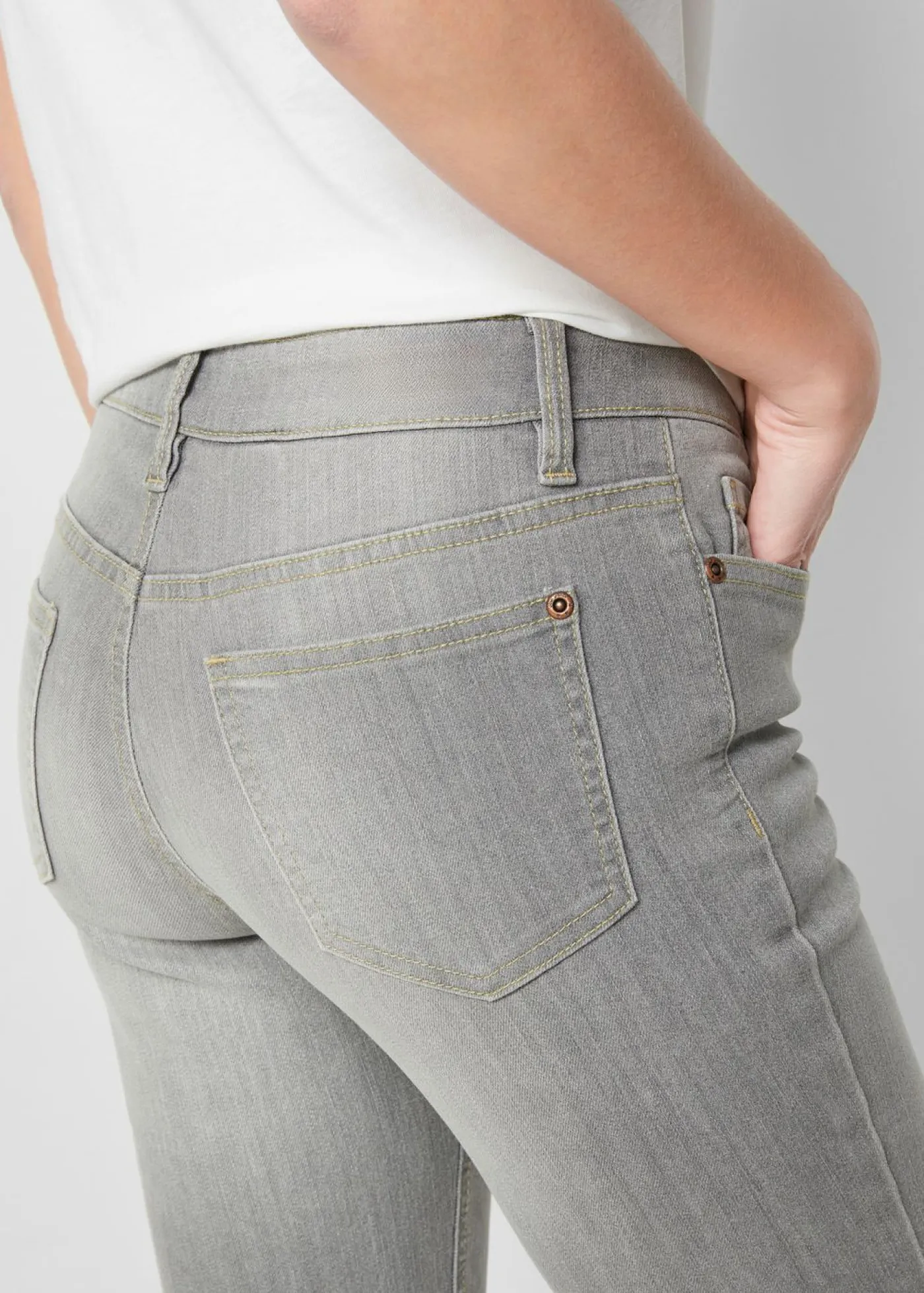 Sale Vaqueros elásticos con corte bootcut y talle medio Mujer Vaqueros