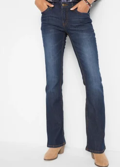 Outlet Vaqueros elásticos con corte bootcut y talle medio Mujer Tallas Pequeñas