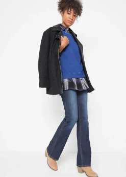 Outlet Vaqueros elásticos con corte bootcut y talle medio Mujer Tallas Pequeñas