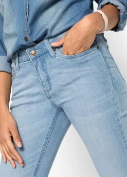 Online Vaqueros elásticos con corte bootcut y talle medio Mujer Vaqueros
