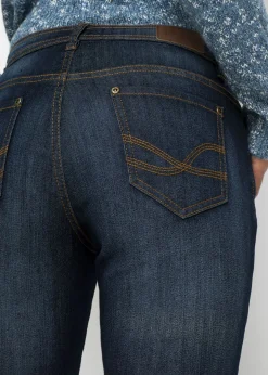 Clearance Vaqueros elásticos con corte mom y talle medio Mujer Vaqueros|Tallas Pequeñas