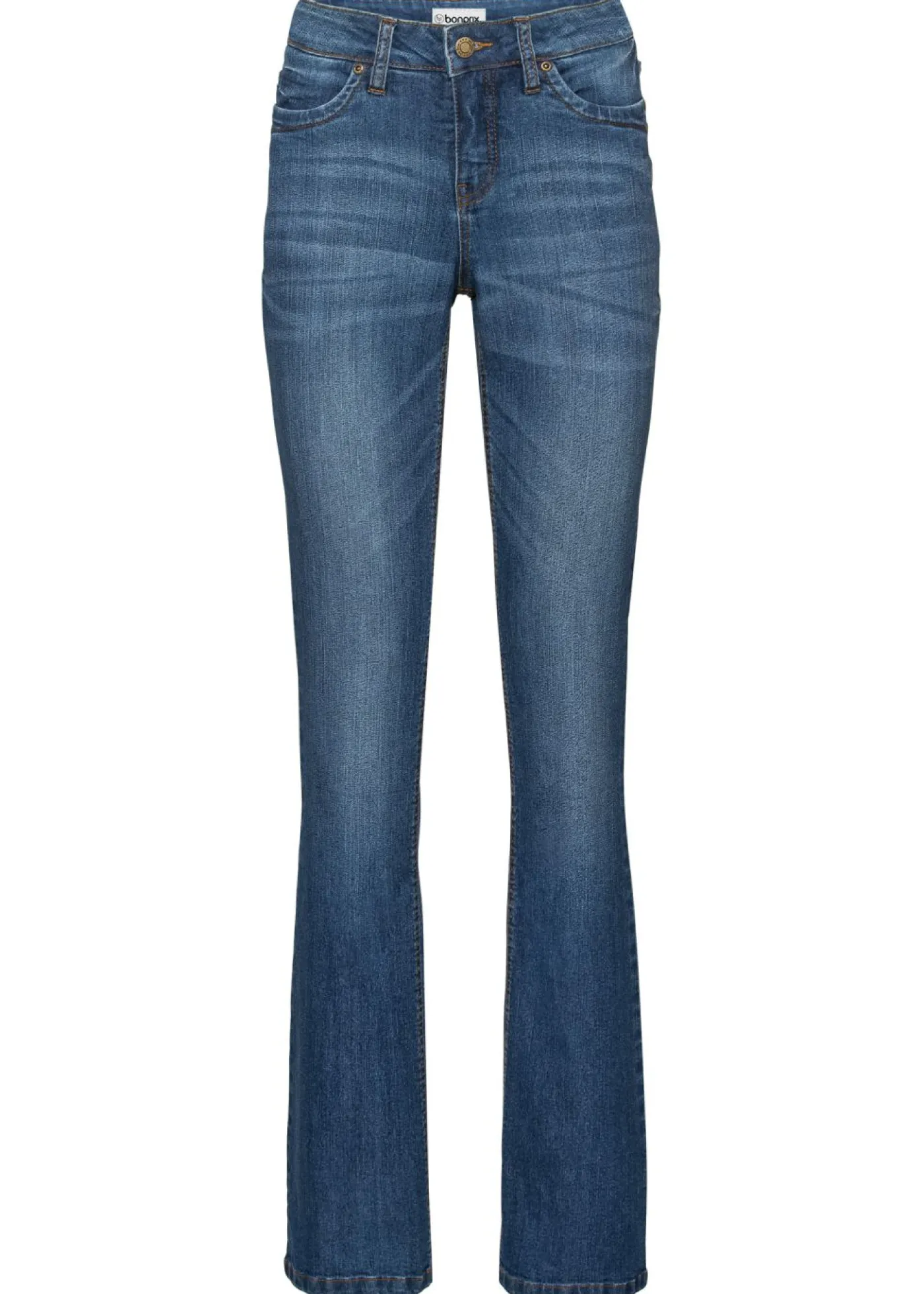 Best Vaqueros elásticos con corte bootcut y talle medio Mujer Vaqueros