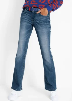 Best Vaqueros elásticos con corte bootcut y talle medio Mujer Vaqueros