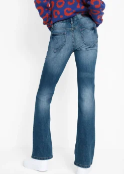 Best Vaqueros elásticos con corte bootcut y talle medio Mujer Vaqueros