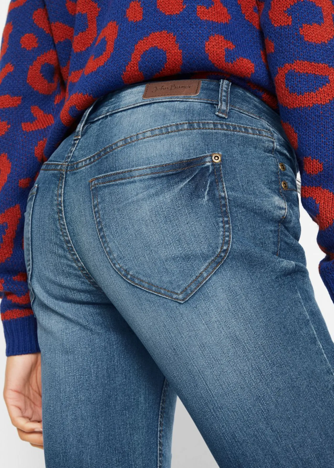 Best Vaqueros elásticos con corte bootcut y talle medio Mujer Vaqueros